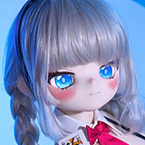 MW Girl(魔物姫)   里奈ちゃんヘッド 無邪気な笑顔 70cm 5.2kgだけ ふんわり系フィギュア ソフトビニール製頭部 アニメドール シリコン製ボディ 宣材写真と同じ制服も付属