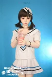 FUdoll 小樱桃ヘッド135cm Aカップ 学生服リアルドール フルシリコン製 癒やし系lovedoll 口開閉機能付き