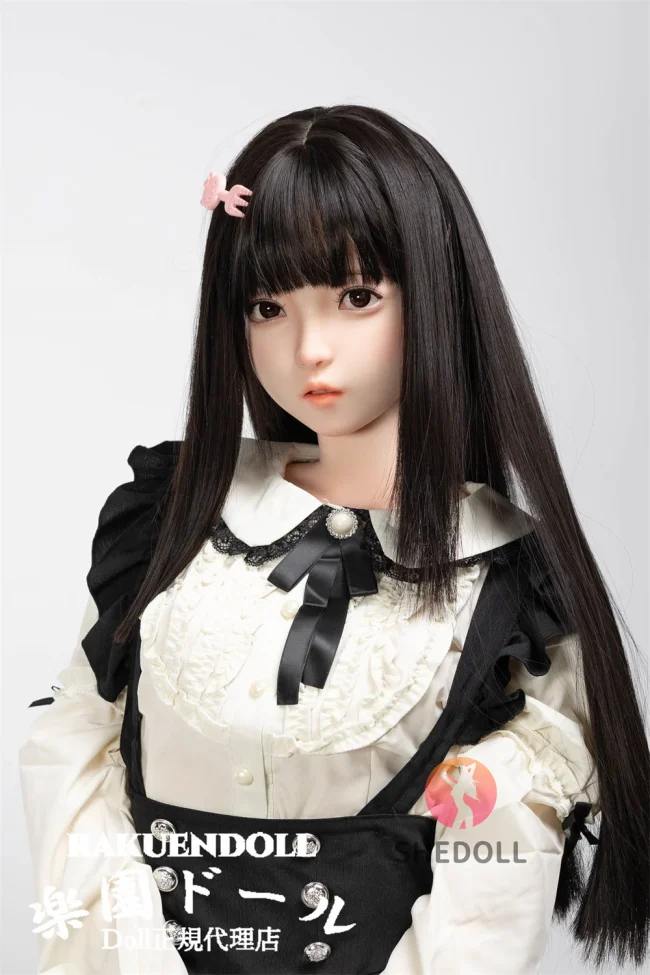 SHEDOLL 洛小乙ヘッド  152cm②（足が長いタイプ） AAカップ 低身長リアル ドール いたいけな彼女 宣材写真はフルシリコンダッチドール 黒髪美少女