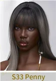 irontechdoll シームレスドール S13ヘッド 164cm Eカップ ブラック肌色の欧米ダッチワイフ ボンキュッボン 眉毛と睫毛植毛加工あり シリコン製アダルトドール