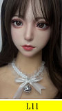 realgirl Lシリーズ(A工場) L11ヘッド シリコンヘッド 単品  紫の瞳のCG美少女 145-170cmボディに適用可能 M16ジョイントで接続 ラブドール