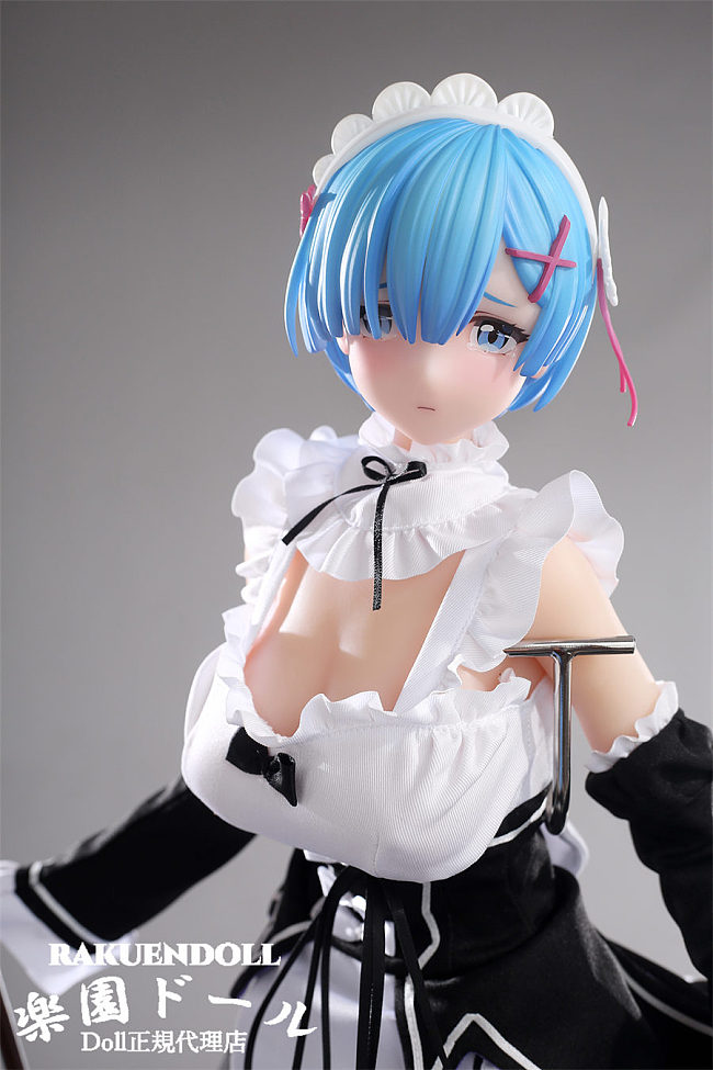Otaku Doll レムちゃん ミニドール 65cm 3kg メイド服アニメドール PVCヘッド+シリコンボディ 収納が便利 使いやすい 普段は鑑賞用 小さいラブドール cosplay