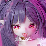 MW Girl(魔物姫)  可晴（keqing）ヘッド 138cm Aカップの愛らしい小悪魔ドール フィギュア 宣材写真はtpeボディ+エルフ耳シリコンヘッド アニメドール