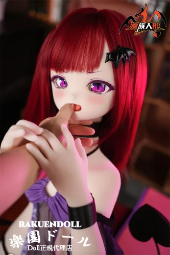 Mozudoll 115cmアニメドール 莉莉萨ちゃん 赤髪ダッチワイフ 宣材写真はソフトビニール製頭部 TPE製ボディ 肌色＆眼球色＆メイク＆ウィッグ＆衣装は宣材写真と同じ