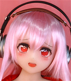 Aotume（凹凸咪）ヘッド単体 頭のみ 【弊店のaotumedollドールをご購入いただいたお客様を対象に】TPE製/シリコン製選択可能 等身大 アニメラブドール