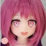 Aotume（凹凸咪）ヘッド単体 頭のみ 【弊店のaotumedollドールをご購入いただいたお客様を対象に】TPE製/シリコン製選択可能 等身大 アニメラブドール