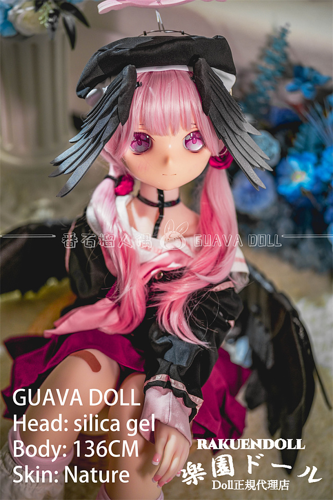 GUAVADOLL 136cm 下江小春 アニメ ダッチワイフ 宣材写真は手描きメイク 宣材写真はシリコン製ヘッド+TPE製ボディ