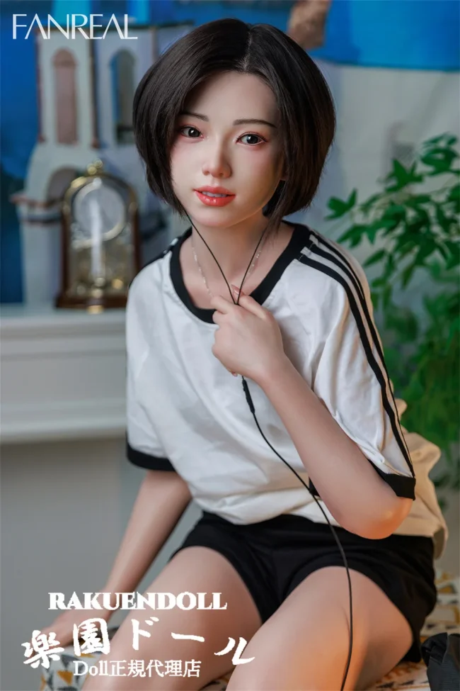 Fanreal doll Mollyヘッド 153cm Bカップ リアル ドール 高校生スタイル JK ROSヘッド 宣材写真のは髪の毛を植毛するタイプ フルシリコン製