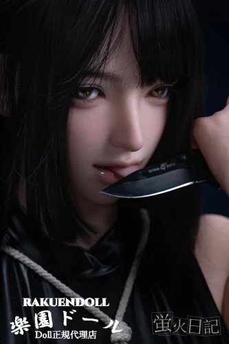 蛍火日記 玲珑（linglong）⑤メイク 162cm Aカップ  ダッチワイフ 女スパイのような存在感 フルシリコン製 お姉ちゃん系女子高校生JKダッチワイフ 宣材写真は硬めシリコンヘッド（口開閉機能あり）