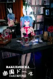 黒いバニースーツに赤いリボンのセクシー系アニメlove doll