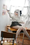 オフショル白ニットと黒スカート アニメ風アダルト 人形