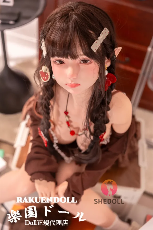 SHEdoll 艾琳(ailin) 145cm Gカップ ラブドール 可憐なエルフ耳美少女 口開閉機能追加可 宣材写真はフルシリコンダッチワイフ