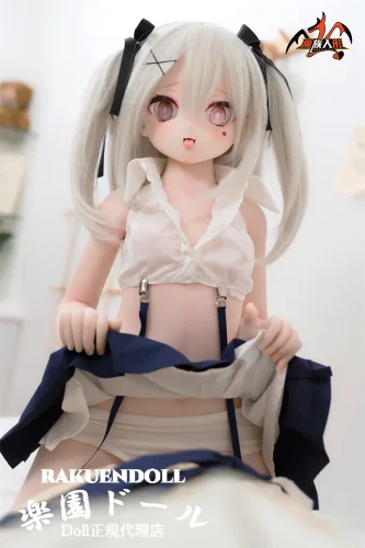 Mozudoll 【SR級】莉音ちゃん 115cm アニメラブドール 舌出し 3Dの口 宣材写真はビニール製頭部 TPE製ボディ 肌色＆眼球色＆メイク＆ウィッグ＆衣装は宣材写真と同じ