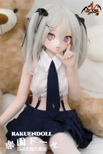 Mozudoll 【SR級】莉音ちゃん 115cm アニメラブドール 舌出し 3Dの口 宣材写真はビニール製頭部 TPE製ボディ 肌色＆眼球色＆メイク＆ウィッグ＆衣装は宣材写真と同じ