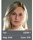 ZELEX【Inspiration 2.0】 GE68_1(GE37MJ)ヘッド 162cm Dカップ 黒髪ボブのカッコイイ等身大リアルドール
