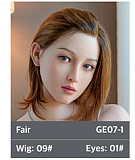 ZELEX【Inspiration 2.0】 GE68_1(GE37MJ)ヘッド 162cm Dカップ 黒髪ボブのカッコイイ等身大リアルドール