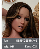 ZELEX【Inspiration 2.0】 GE60_1(GE06MJ)ヘッド 162cm Dカップ 美肌お姉さん系ラブドール 宣材写真はフルシリコン製