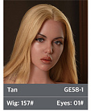 ZELEX【Inspiration 2.0】 GE60_1(GE06MJ)ヘッド 162cm Dカップ 美肌お姉さん系ラブドール 宣材写真はフルシリコン製