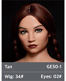 ZELEX【Inspiration 2.0】 GE60_1(GE06MJ)ヘッド 162cm Dカップ 美肌お姉さん系ラブドール 宣材写真はフルシリコン製