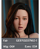 ZELEX【Inspiration 2.0】 GE60_1(GE06MJ)ヘッド 162cm Dカップ 美肌お姉さん系ラブドール 宣材写真はフルシリコン製