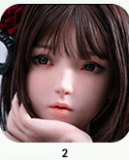 FUdoll #覃星悦ヘッド 60cm Gカップ トルソー系 ラブドール 黒髪ロング美少女ドール 口開閉機能+リアル口腔付き 等身大リアルドール フルシリコン製