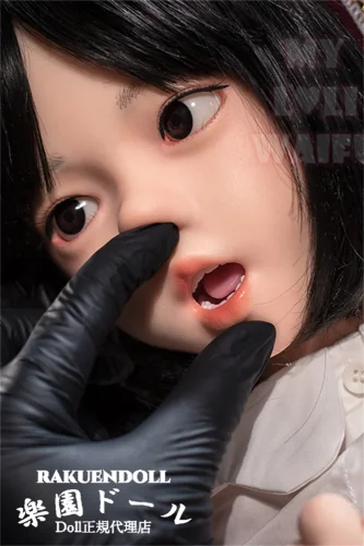 Myloliwaifu #92Bヘッド こはるちゃん 127cm Aカップ リアル ドール 口開閉機能対応可！黒髪ボブの清楚な少女 宣材写真はフルシリコン製  セックス可 rori系