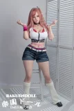 キュート クールな表情が魅力 ピンクツインテールアダルト ドール　