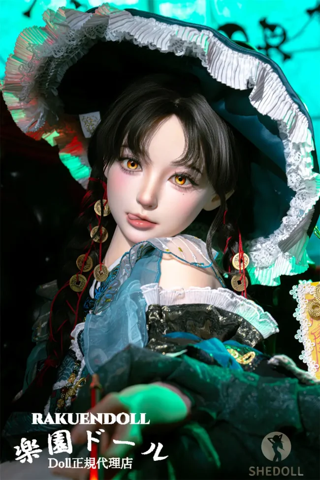 SHEdoll 江小棠ヘッド 160cm Cカップ アダルトドール 可愛いキョンシー娘 ハロウィンドール 掲載画像はフルシリコン製