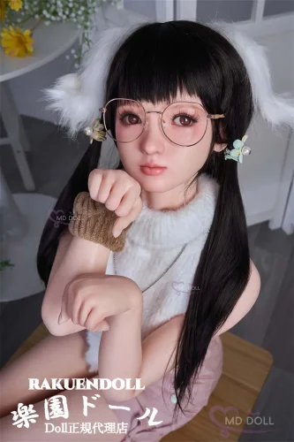 MD DOLL M21ヘッド 150cm Eカップ ダッチワイフ 童顔メガネっ子 ツインテール ドール 宣伝画像フルシリコン