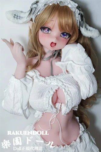 Elsa Babe RAD043 144cm 浅香萌里ヘッド ゴールド巻き髪リアルドール ハートポーズを作る超可愛い少女  シリコンボディー