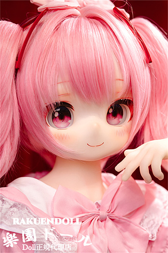 JSLDOLL 115cm 小圆ヘッド  ピンクの妖精 ツインテール ふんわりしたドレスを着たリアルドール シニフィギュア ビニール製頭部 TPE製ボディ 肌色＆眼球色＆メイク＆ウィッグ＆衣装は宣材写真と同じ