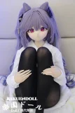 羊角社Croissant Doll #B03ヘッド 155cm AAカップ かわいい猫耳付きリアルドール ビニール製のヘッド 紫色目