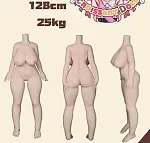 羊角社Croissant Doll #BRO1ヘッド 128cm バスト大 青い目のリアルドール 軟性シリコン製ヘッド＋S-TPEボディ