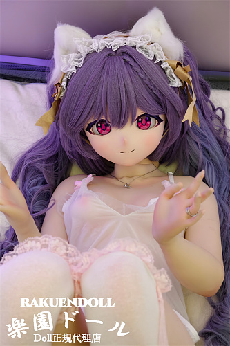 羊角社Croissant Doll #B03ヘッド 155cm AAカップ かわいい猫耳付きリアルドール ビニール製のヘッド 紫色目