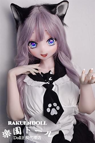 Elsa Babe RAD052 齐藤雪绘ヘッド 猫耳付きアニメ人形 宣材写真は140cm-M 紫髪リアルドール 明るい大きな目セックス ドール カップ選択可 ボディー素材選択可能