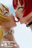 BCdoll Nana 60cm Bカップ+Lulu 60cm Eカップ PUヘッド+シリコン製ボディ キス中の漫画風ミニアダルト ドール