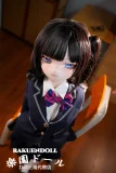 アダルトドール 黒髪ツインテールの115cmクール系アニメドール