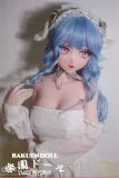 love doll 青い波打つロングヘアと紫瞳の165cmお姉さん系アニメドール