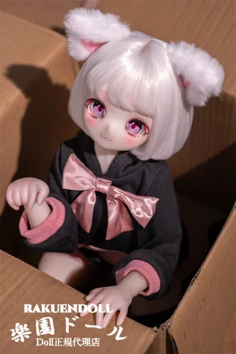 Mozudoll 【A級】3.5kg 可愛いダッチワイフ 65cm 小喵ちゃん(cat) 猫系ちびっ子キャラ デカールメイク ソフトビニール製頭部 宣伝画像と同じ制服も付属