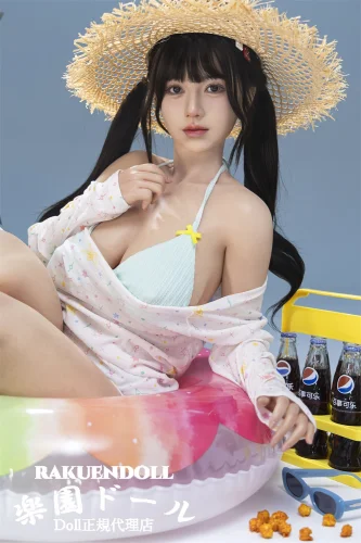 MMXDOLL 梦涵（Menghan）ヘッド 150cm Eカップ 曲線美のリアル ドール ビキニ姿の黒髪サマー美少女 宣材写真は職人Real系メイク フルシリコン製ドール
