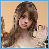 蛍火日記 菜々子ヘッド メイク④ 164cm Gカップ クール系ダッチワイフ 巨乳 フルシリコン製  最新 高級ラブドール エロ 宣材写真は硬めシリコンヘッド（口開閉機能あり）