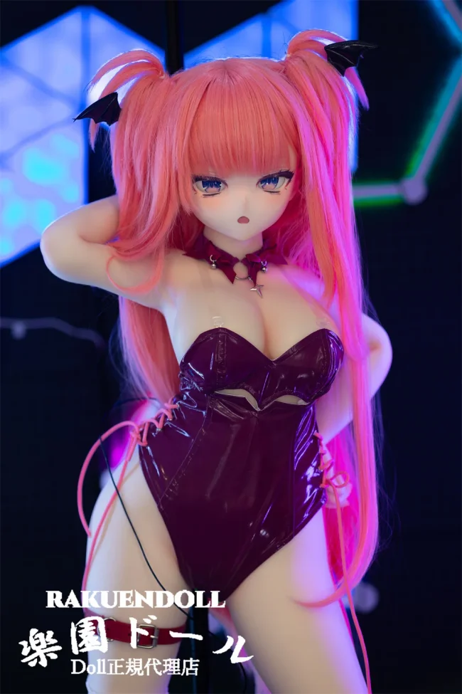 MW Girl(魔物姫) 莉露姆ヘッド 115cm バスト大 可愛い色使いのセクシーフィギュア 紫瞳アニメ少女 フルシリコン製ダッチワイフ