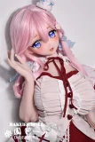 sexdoll 微笑みと八の字眉が可愛い148cm清純系ドールの顔アップ