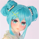 #73ヘッド ＆ 135cm G-cup 宣材写真はフルシリコン製ラブドール Aotume