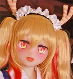 #73ヘッド ＆ 135cm G-cup 宣材写真はフルシリコン製ラブドール Aotume