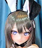 #73ヘッド ＆ 135cm G-cup 宣材写真はフルシリコン製ラブドール Aotume