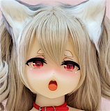 #73ヘッド ＆ 135cm G-cup 宣材写真はフルシリコン製ラブドール Aotume