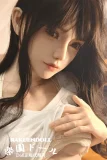 セックス ドール 黒髪ロング清純系ドール160cm Cカップ 白Tシャツ