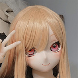 【新ボディー】DM02ヘッド＆145cm Ｂカップ 猫耳 ロり系 ビニールヘッド+TPEボディ Guava doll