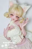 アダルトドール 金髪ツインテールとネコミミの萌え系アニメドール全身像